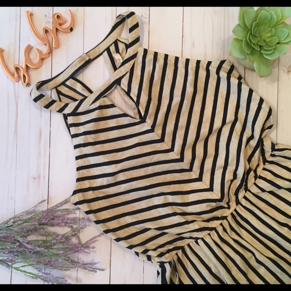 stitch fix Pants - Stitch fix’s skies are blue striped halter romper